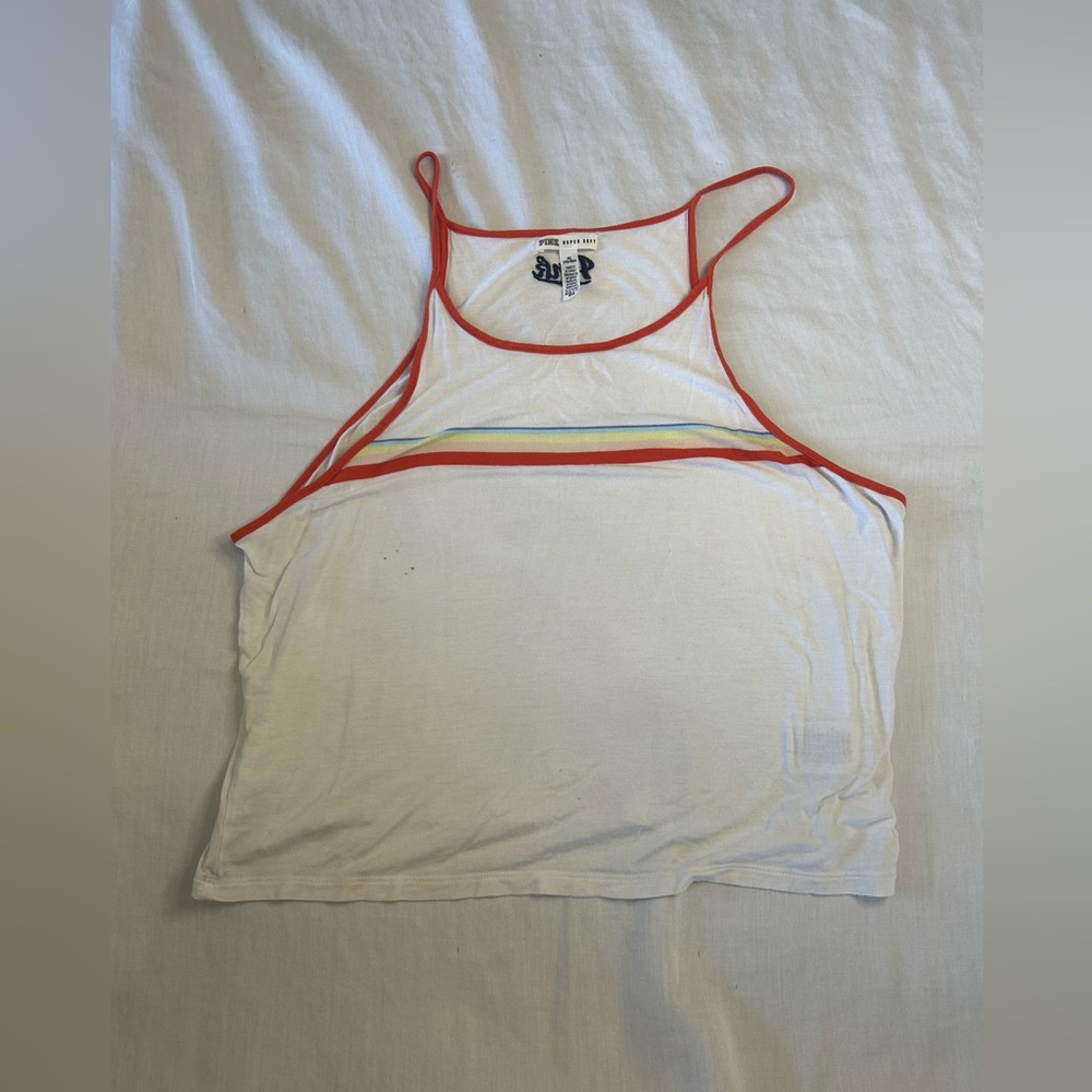 PINK tank top crop